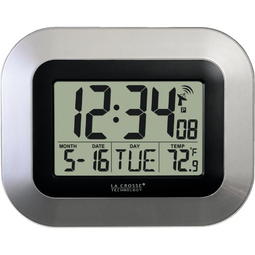 WT-8005U-S La Crosse Technology Digital Atomic Wall Clock