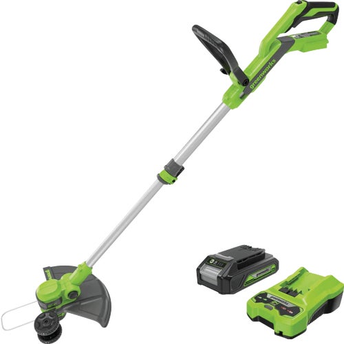 2128502 Greenworks Cordless String Trimmer Kit