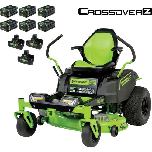 7411302 Greenworks CrossoverZ Battery Electric Zero-Turn Riding Lawn Mower