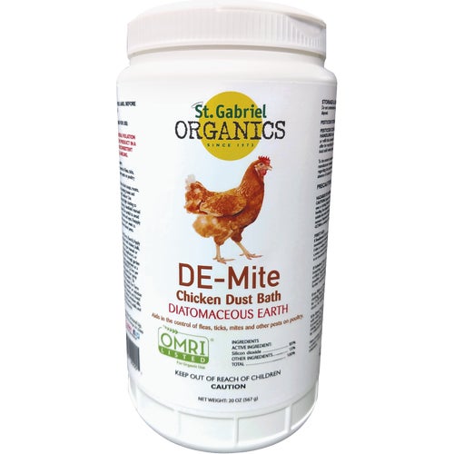 50220-1 St. Gabriel Organics De-Mite Diatomaceous Earth Dust Bath