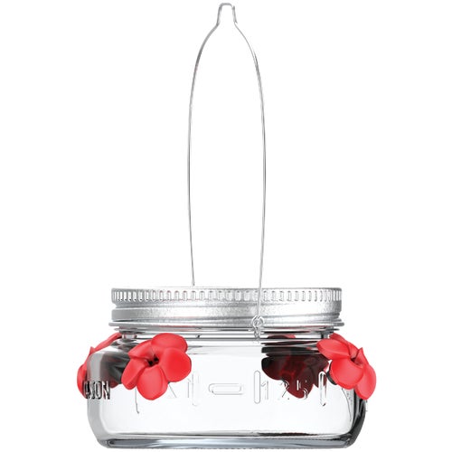 MJF1 Natures Way Mason Jar Hummingbird Feeder