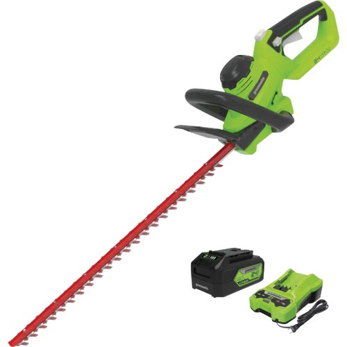 2211202 Greenworks Laser Cut Cordless Hedge Trimmer Kit