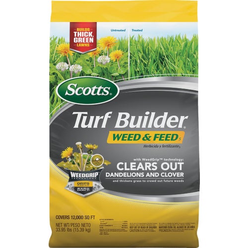 25023 Scotts Turf Builder Weed & Feed Lawn Fertilizer with Weed Killer