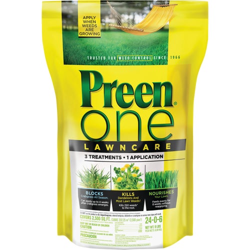 2164190 Preen One Lawn Care Weed Killer With Fertilizer