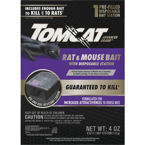 3730505 Tomcat Advanced Formula Disposable Rat & Mouse Killer Bait Station