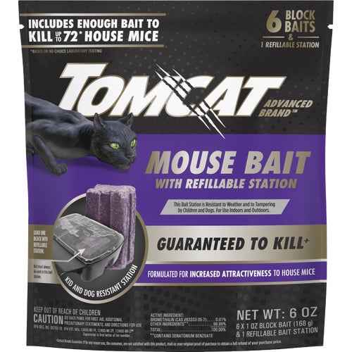 3730105 Tomcat Advanced Formula Refillable Mouse Bait Station