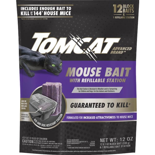 3730005 Tomcat Advanced Formula Refillable Mouse Bait Station