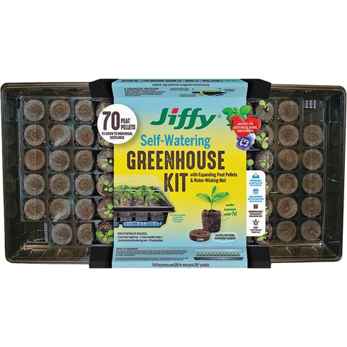 T70HG Jiffy 70-Cell Self Watering Greenhouse Seed Starter Kit