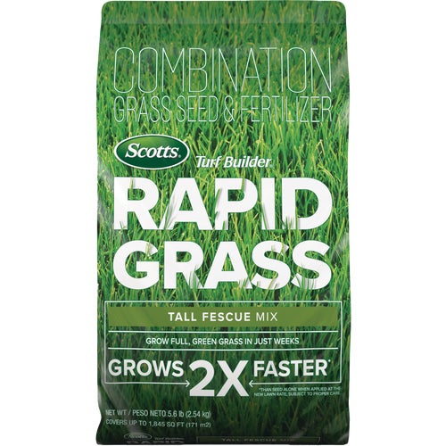 18222 Scotts Turf Builder Rapid Grass Tall Fescue Mix Seed & Fertilizer Combination