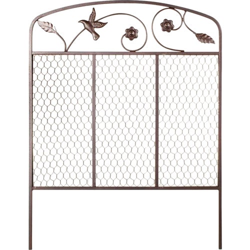 83670 Panacea Bird & Flower Decorative Border Fence