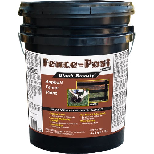 9005-GA Gardner Fence-Post Black-Beauty Asphalt Fence Paint