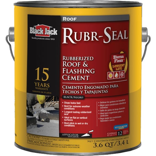 6148-9-34 Black Jack Rubr-Seal Rubberized Roof & Flashing Cement