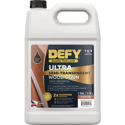 300689 Defy Ultra Semi-Transparent Wood Stain