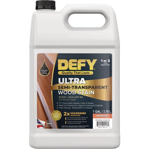 300693 Defy Ultra Semi-Transparent Wood Stain