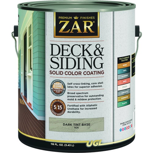 82613 ZAR Solid Color Exterior Deck & Siding Coating