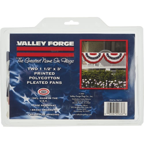 PMF-2-T Valley Forge Fan Flag Bunting