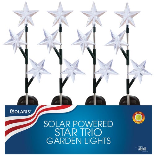 SOT866BB Alpine Patriotic Solar Stake Light