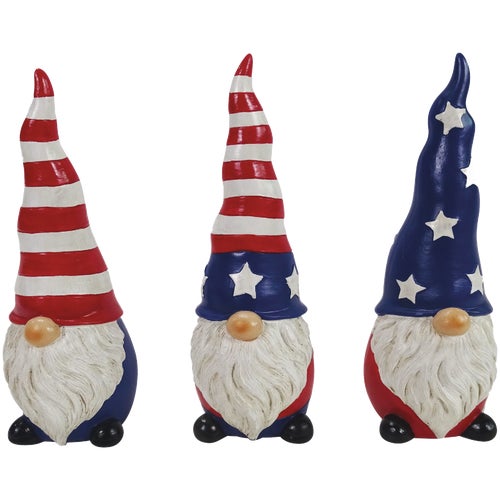 KGD464ABB Alpine Patriotic Americana Gnome Statue