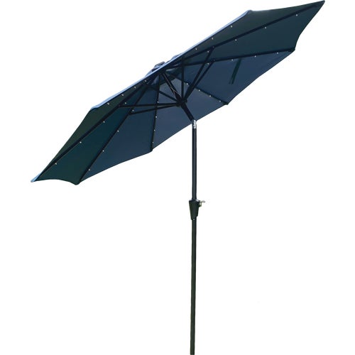 TJAUL-009R-B Outdoor Expressions 9 Ft. Patio Umbrella with LED Solar Lights