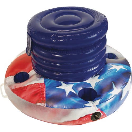 US2115US PoolCandy Stars & Stripes Floating Cooler