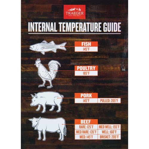 BAC462 Traeger Internal Temperature Guide Magnet