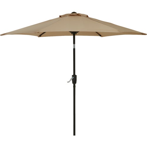 TJAU-004A-230-TAN Outdoor Expressions 7.5 Ft. Aluminum Tilt/Crank Patio Umbrella