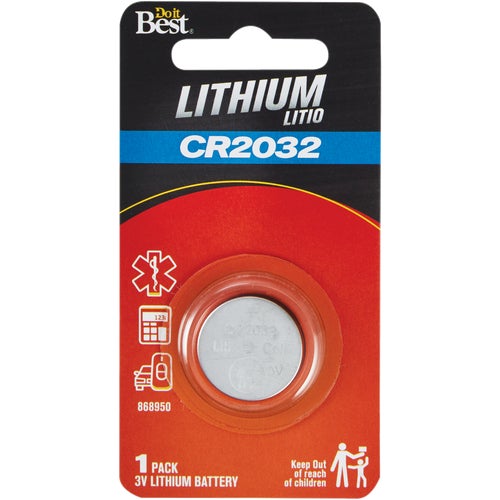 DIB868950 Do it Best CR2032 Lithium Coin Cell Battery