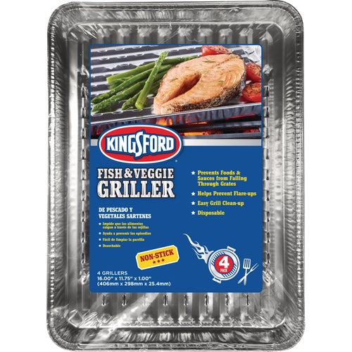 BBP0490 Kingsford Non-Stick Aluminum Fish & Veggie Grillers