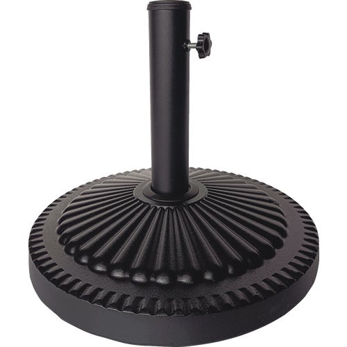 SL-USC-51-BLK Outdoor Expressions Round Concrete Umbrella Base