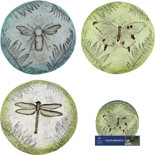 WQA1318ABB Alpine Imprinted Insect Stepping Stone