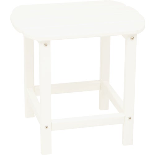 EY8002WH Outdoor Expressions HDPE Outdoor Side Table