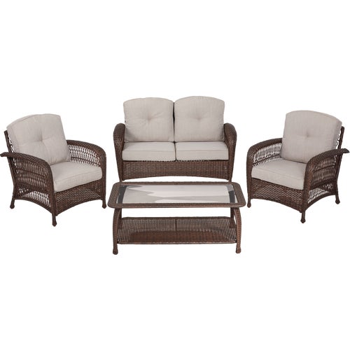 171101 Outdoor Expressions Bellevue 4-Piece Chat Set